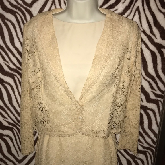 Stanton Jr.’s Petite Vintage 1960-70’s skirt and top with lace blazer - Picture 2 of 7